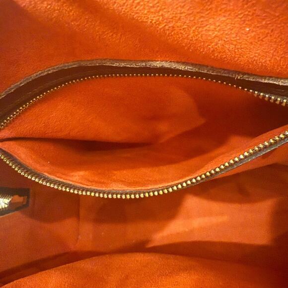 Authentic Louis Vuitton Damier Ebene Triana Leather Handbag VI0094 w/COA - Picture 14 of 16